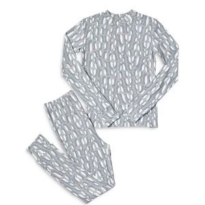 🐧 GUC HUE Girls Penguin Puzzle Cloud Knit Pajama Set size 12 super soft